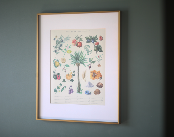 Foods of the Final Prophet - A Botanical Print Poster